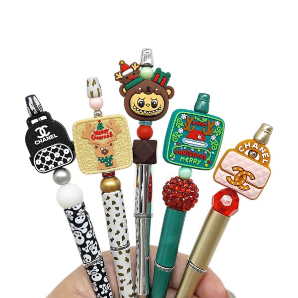 Wholesale Christmas food-grade 3D silicone beads