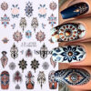 Wholesale Nail Art Stickers: Retro Bohemian Feather Pattern