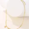 Wholesale 304 Stainless Steel Stainless Steel Letter PVD Coated 18K Gold Plated Elegant Basic Plating Gold Silver Necklace