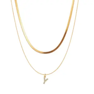 Y / Flat Chain 40cm Snake Chain 44cm Extension Chain 5cm Non-Detachable