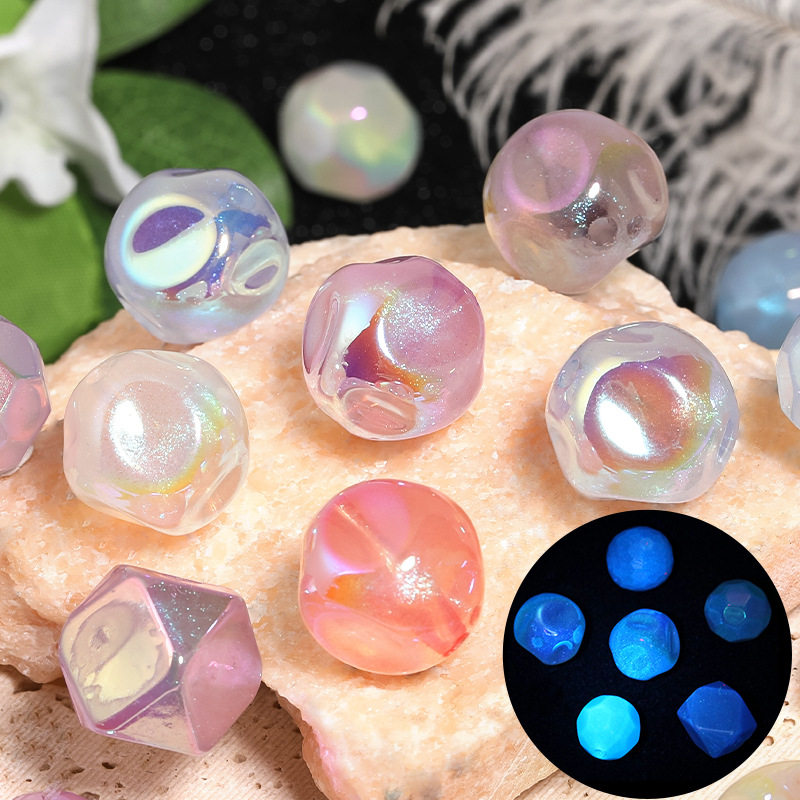 Wholesale Luminous Acrylic Faceted Beads