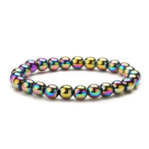 Wholesale Retro Geometric Haematite Beaded Bracelets