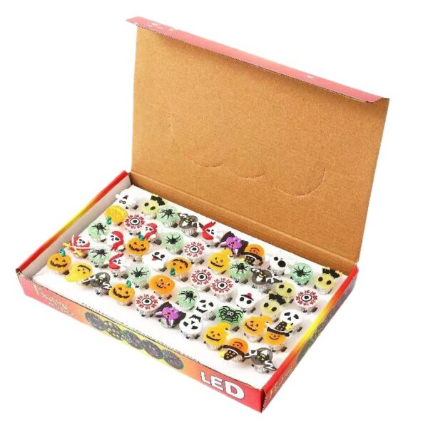 oly-23017626ff8b5489dee47fd863d48264 Wholesale Flashing finger light LED Christmas pumpkin ghost head bracelet