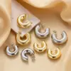 Wholesale 1 Pair Nordic Style French Style Simple Style C Shape Copper Ear Studs
