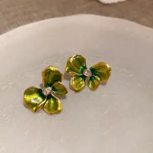 23 Silver Needle-Green (Real Gold Plating)