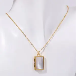 Steel Color White Shell-Rectangle