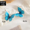 Wholesale Amazon Cross-Border New Small Fresh Multi-Color Butterfly Earrings Sweet Atmosphere Simulated Animal Earrings for Women
