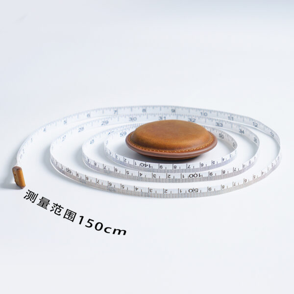 Wholesale Handmade mini measuring tape made of top-grain cowhide crazy horse leather