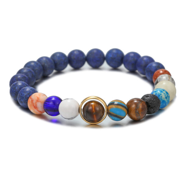 oly-231045d47e0c4977a50dc8ba88eb28b9 Wholesale Couple Bracelet Star Milky Way Bracelet Volcanic Stone Lapis Lapis Eight Galaxy Bracelet Cross-border Amazon Jewelry