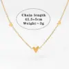 Real Gold Plated 304 Stainless Steel 316 Stainless Steel PVD Coated No Inlaid Heart Shape Waterproof Non Tarnish Modern Style Simple Style Bracelets Anklet Necklace For Women's