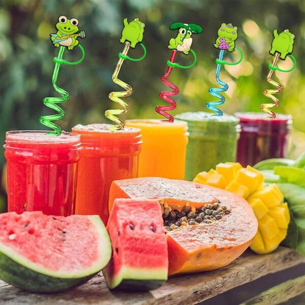 Wholesale Cute Anime Frog Dust Plug Straw Cap Straw