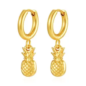 Golden Pineapple Ear Clip MS-686