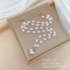 Wholesale Electroplating Golden Plated Heart Shape Titanium Steel Cute Classic Style Titanium Steel Pendant Necklace