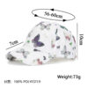Wholesale Ethnic Style Hat Women's Summer Sun Hat Travel Shopping Butterfly Printed Hard Top Baseball Cap B1157