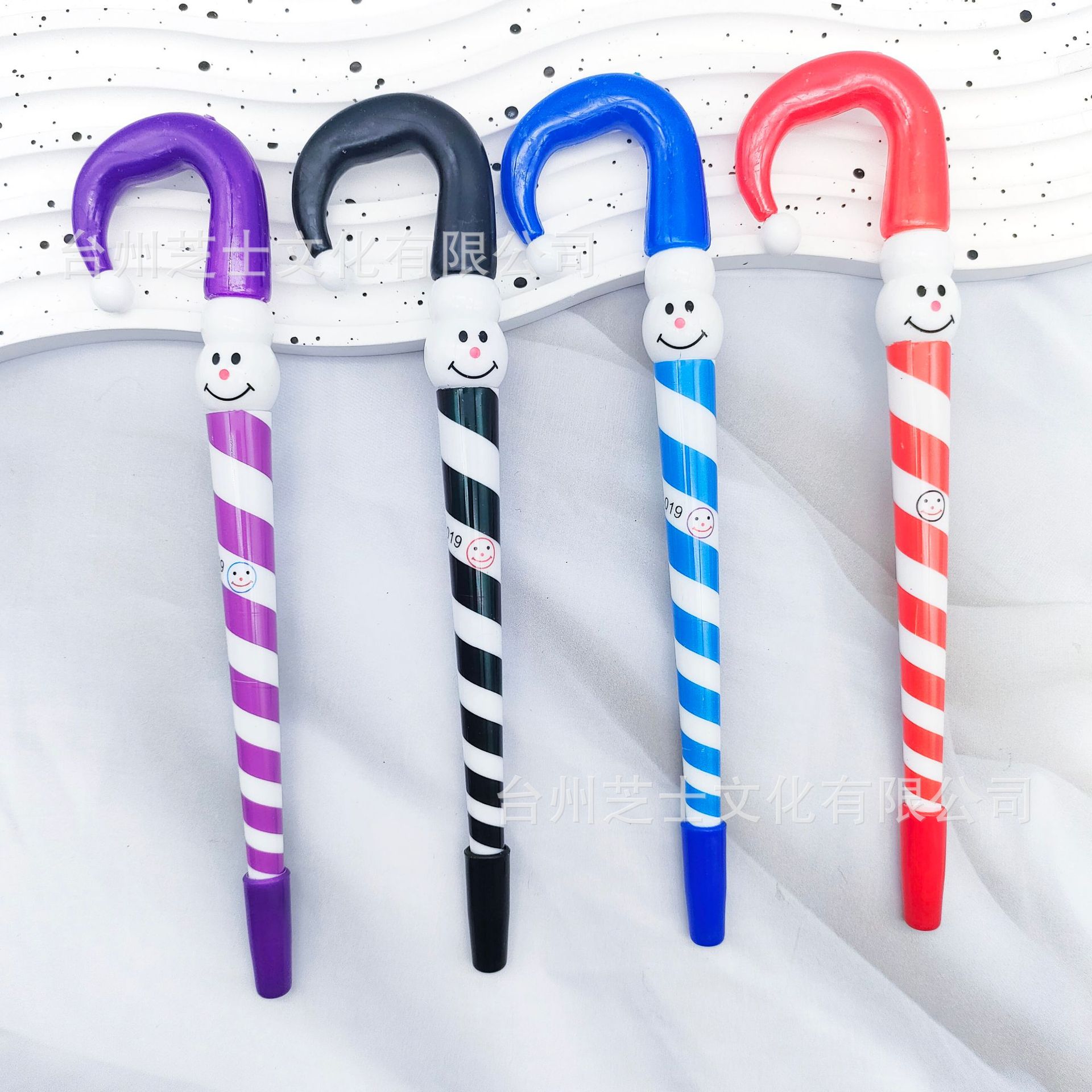 Wholesale Christmas Gift Gift Pen Christmas Crutch Clown Snowman Ballint Pen
