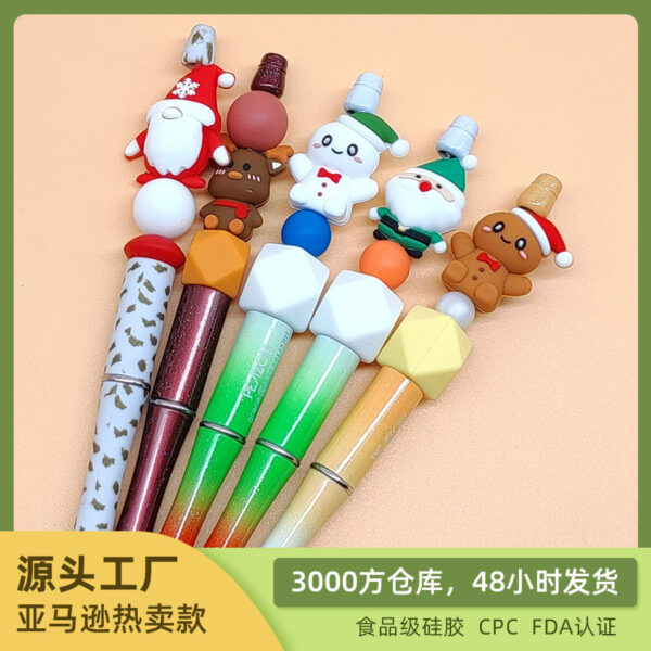 oly-234e20126930a571ecd588116065117b Wholesale Christmas cartoon silicone bead string