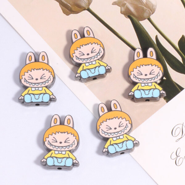 oly-235f40e1556058eec329d4b4237b8d03 Wholesale New DIY straight hole beads cute cartoon cartoon cloth cloth decoration mobile phone chain key chain bag chain accessories