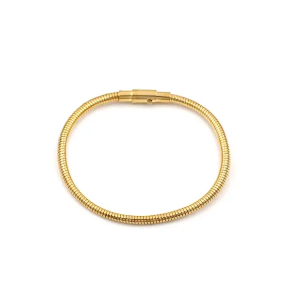 Wholesale Basic Classic Style Geometric Solid Color Stainless Steel Plating Bracelets