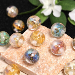 Wholesale 16mm High Transparency Embedded Crown Resin Beads Heavy DIY Beaded Pen Mobile Phone Chain Jewelry Accessories Beads Loose Beads