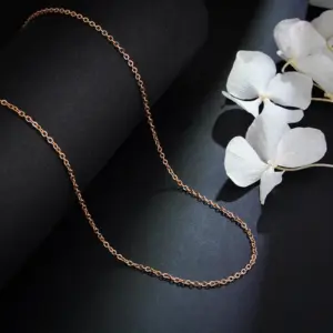 Rose Gold Cross Chain