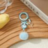 Wholesale New creative fur ball mobile phone chain beaded diy handmade fur ball chain blind box cute grain hanging chain pendant key chain
