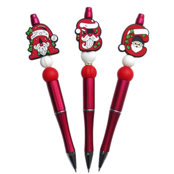 Wholesale 10pcs Christmas Silicone Epoxy ABC Loose Beads