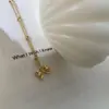 Wholesale PVD Coated Real Gold Plated 18K Gold Bow Knot 304 Stainless Steel IG Style Waterproof Non Tarnish 304 Stainless Steel Necklace