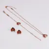 Wholesale Jewelry Elegant Cute Ladybugs 304 Stainless Steel Cable Chain Jewelry Set