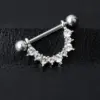 Nipple Rings & Studs Fashion U Shape Stainless Steel Plating Artificial Gemstones