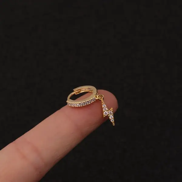 Flower Lightning Copper Earrings