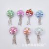 oly-239026a17eee777eee8c1c16ea756bbd Wholesale Cross-Border Tassel Flower Soft Clay Nepalese Diamond Ball Straight Hole Beads DIY Beaded Mobile Phone Chain Keychain Bag Pendant