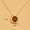Wholesale 304 Stainless Steel Solid Color PVD Coated Zircon Golden Plated Luxurious Jewelry Set