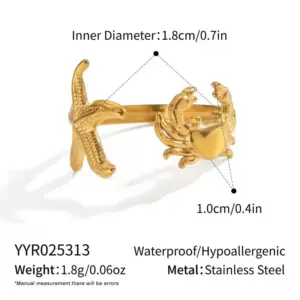 Gold / Average Size / 17#