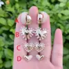 Wholesale 1 Pair/Package Modern Style Simple Style Heart Shape Polishing Copper Acrylic Pearl 18K Gold Plated Ear Studs