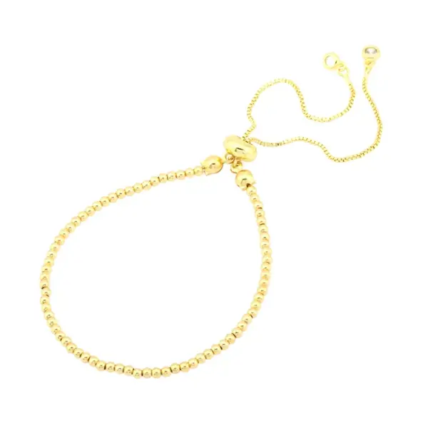 Wholesale Retro Simple Style Round Copper 18k Gold Plated Zircon Bracelets In Bulk