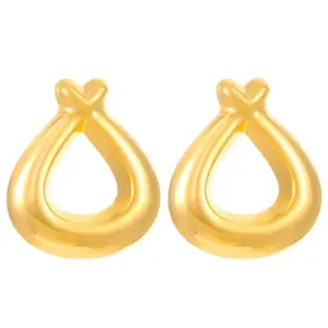 10 18K Real Gold Water Drop X821