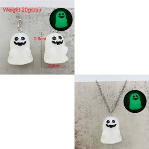 JE1407E+F earrings and necklace set / luminous