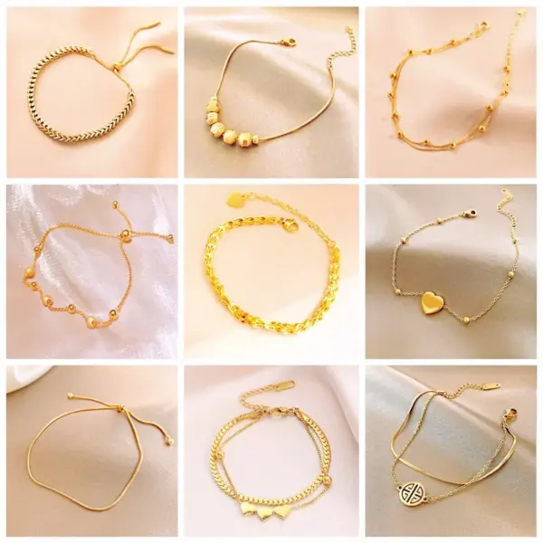 Elegant Heart Shape Butterfly Titanium Steel Plating Hollow Out Inlay Shell Bracelets 1 Piece
