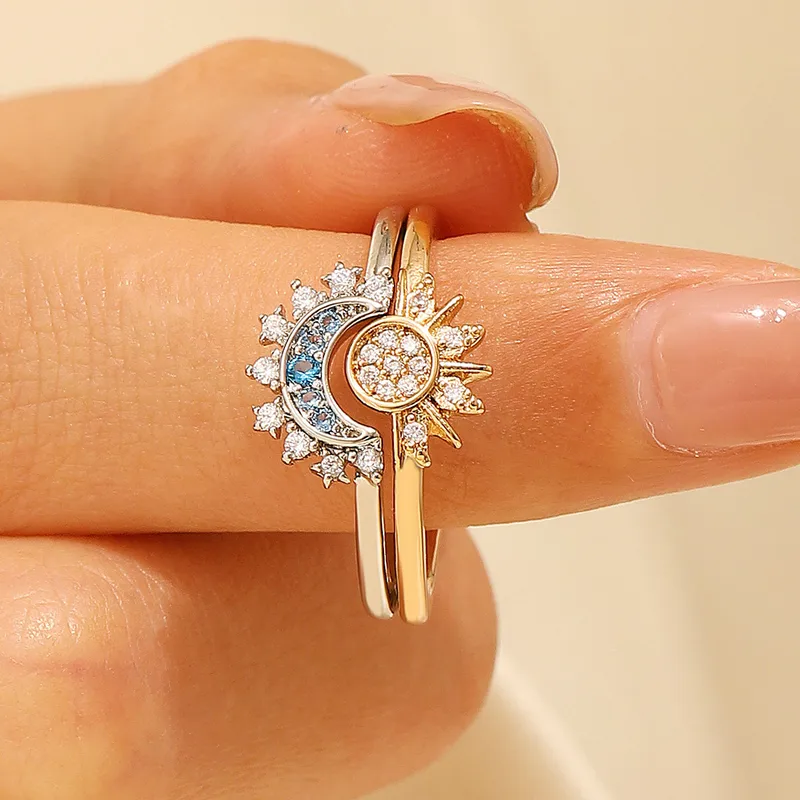 Wholesale Simple Style Sun Copper Open Rings In Bulk