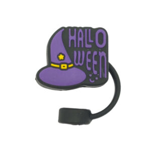 Halloween [Witch Hat] Purple-Black - Straw Hat / Packaging without straw