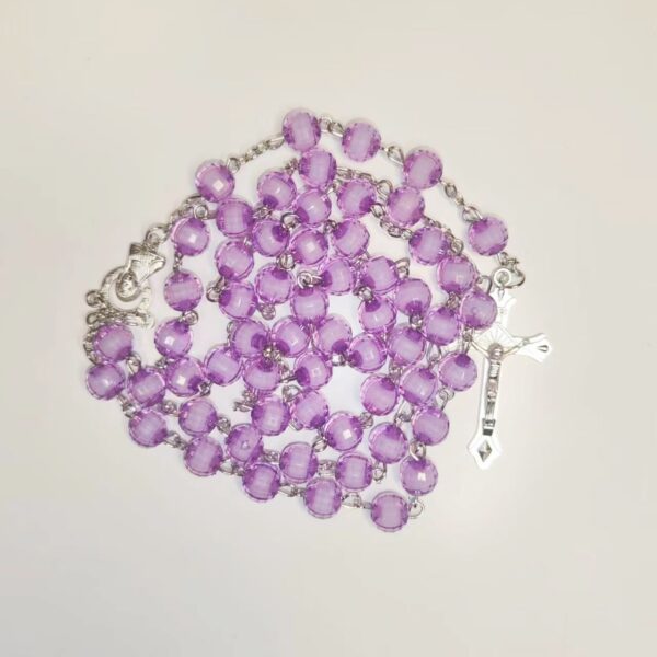 Wholesale 8mm Earth Bead Medium Bead Cross Rosary Necklace