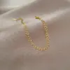 Wholesale Electroplating Golden Plated Geometric Titanium Steel Casual Simple Style Titanium Steel Bracelets