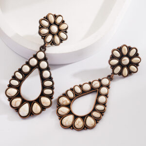 Water Drops-White Turquoise