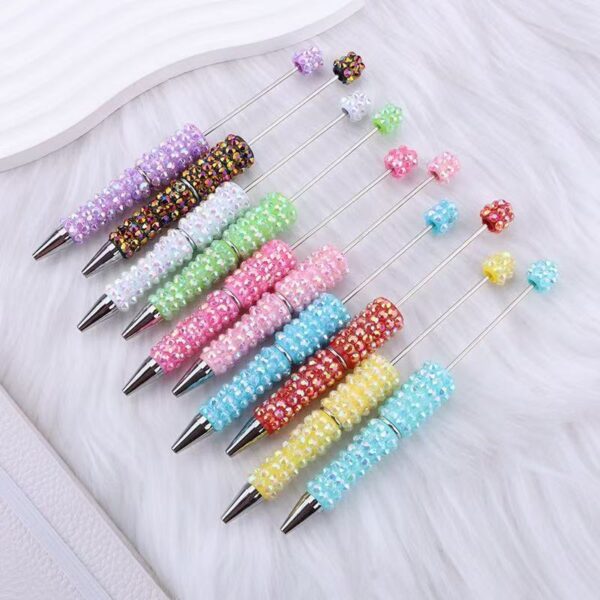 Wholesale beaded pens/DIY Colorful Diamond Bead Pen