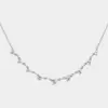 Wholesale Elegant Romantic Water Droplets Horse Eye Copper Plating Inlay Zircon 18k Gold Plated Pendant Necklace