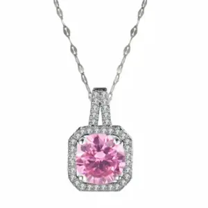 Steel Lip Chain / Pink