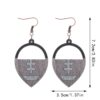 Wholesale Cross Border Sports Ball Rugby Wooden Earrings Laser Carved Earrings AliExpress Amazon