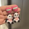 oly-2405dedffa2e65bcf2cc861d8a833a69 Wholesale Black and white panda earrings