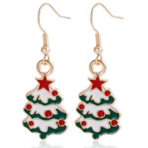 Wholesale Christmas Santa Claus Reindeer Snowflake Earrings