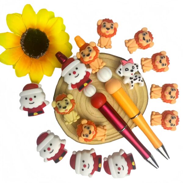 oly-240b10945e6a420ff8d78bdc026b1cff Wholesale Silicone epoxy 3D cartoon animal beads DIY beading